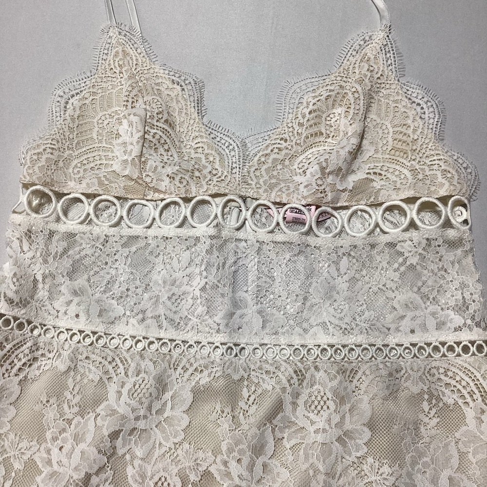 Victoria's Secret Ivory Lace Lingerie Slip Dress - Picture 5 of 15